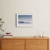 "Zzyzx" - Art Print in mountain blue by Kamala Nahas - In a Room