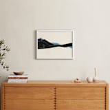 "Spliced Landscape 1" - Art Print in Blue Topaz by Melinda Laszczynski - In a Room