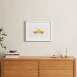 "Wacky Races I" - Art Print in Happy Yellow by David Michuki - In a Room