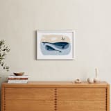"Little Whale" - Art Print in Marine by Erica Krystek - In a Room