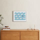 "Yourself" - Art Print in Blue Slate by Gwen Bedat - In a Room