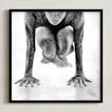 "Focus" - Art Print in smoke by Shannon - Framed