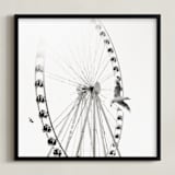 "Rise" - Art Print in Slate Gray by Stacy Kron - Framed
