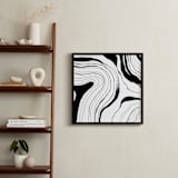 "Story Lines" - Art Print in India Ink by Hannah Lipking - In a Room
