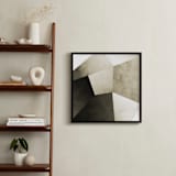 "Lemurian Facets Three" - Art Print in Lemurian Latte by Hannah Lipking - In a Room