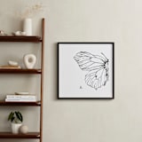 "Moth No. 2" - Art Print in Jet Black by Mere Paper - In a Room