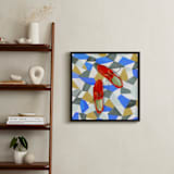 "Shoes on tile" - Art Print in Spanish Tile by Zoe Pappenheimer - In a Room