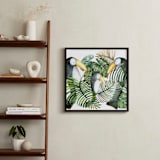 "Toucan jungle family" - Art Print in jungle green by Lulaloo - In a Room