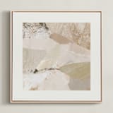 "Mountage 2" - Art Print in Putty by Melanie Severin - Framed Canvas