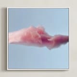 "Cotton Candy Leftovers" - Art Print in Cotton Candy Pink by Cathy Sunu - Framed Canvas