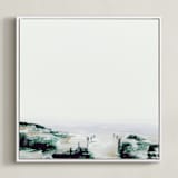 "Oliver" - Art Print in Ivory Haze by Mande Calhoun - Framed Canvas