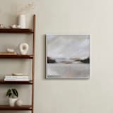 "Misty Beaches I" - Art Print in Misty Grey by AlisonJerry - In a Room