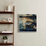 "Collide I" - Art Print in Marine Blue by Kelly Johnston - In a Room