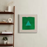 "Taking Shape Bright 4" - Art Print in Worth a Triangle by Kamala Nahas - In a Room