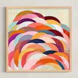 "Discus" - Art Print in Sunset by melanie mikecz - Framed