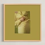 "More Beautiful Than Before" - Art Print in Velvet Saffron by Kelsey Mucci - Framed