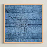"Gathered Remnants II" - Art Print in Regal Blue by Debra Pruskowski - Framed