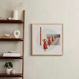 "Well Red" - Art Print in Red Dress by Kamala Nahas - In a Room