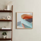 "Meanderings 10" - Art Print in Mediterranean Blue by Jenny Phillips - In a Room