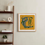 "Animal Alphabet 3" - Art Print in Gold by Lia Geeter - In a Room