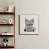 "Paper Pets 1" - Art Print in Tabby by Carrie Moradi - In a Room