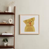 "Paper Pets 2" - Art Print in Golden by Carrie Moradi - In a Room