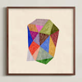 "Prism 1" - Art Print in Rainbow by Kelly Watkins - Framed