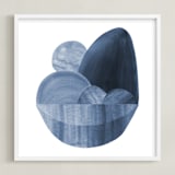 "Precipice 2" - Art Print in Deep Sea by Olivia Raufman - Framed