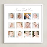 "Baby's First Year: Framed Photo" - Framed Photo in White by Erin Deegan - Framed