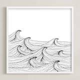 "drift" - Art Print in white by Naomi Ernest - Framed