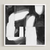 "Construct 1" - Art Print in Black and White by Ashleigh Ninos - Framed