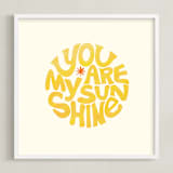 "Forever Sunshine" - Art Print in Sunflower by Carrie ONeal - Framed