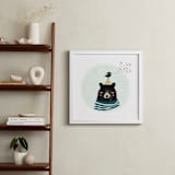"Friendly Bear" - Art Print in Multi by Hannah Williams - In a Room