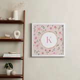 "Floral Woodland 2" - Personalized Art Print in Pink by Teju Reval - In a Room
