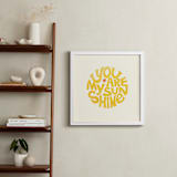 "Forever Sunshine" - Art Print in Sunflower by Carrie ONeal - In a Room