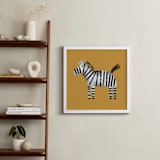 "Safari Pair 1" - Art Print in Saffron by Farinaz Vaseghi - In a Room