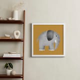 "Safari Pair 2" - Art Print in Saffron by Farinaz Vaseghi - In a Room