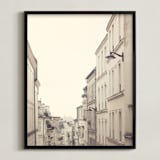 "Montmartre Unique Perspectives" - Art Print in Parisian Limestone by Caroline Mint - Framed