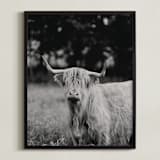 "Annie Moffat" - Art Print in Grey by Amy Carroll - Framed