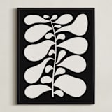"Black Plant II" - Art Print in Chalkboard Black by Alisa Galitsyna - Framed