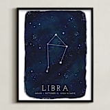 "Zodiac Constellation Libra" - Personalized Art Print in Galaxy by Ashley Presutti Beasley - Framed