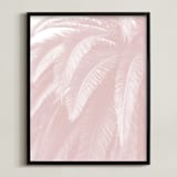 "Soft Palm Top" - Art Print in blush pink by Owl and Toad - Framed