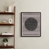 "Woolen Weaving 2" - Art Print in Gray Wool by Janie Allen - In a Room