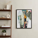"Chorus Line Arnold" - Art Print in Taupe by Misty Hughes - In a Room