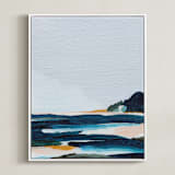 "Bayside" - Art Print in Sea by Kayla King - Framed Canvas