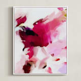 "By the window I" - Art Print in Shades of Pink by Parima Studio - Framed Canvas