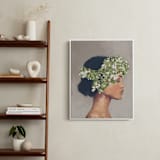 "Crowning Glory" - Art Print in Olive Leaf by Marabou Design - In a Room