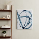 "Indigo Plant Cell" - Art Print in Indigo Blue by Mary Gaspar - In a Room