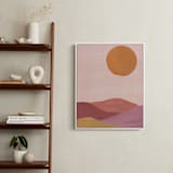 "Sand mountains" - Art Print in Apricot by Annie Shapiro - In a Room