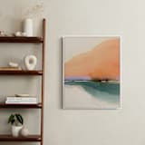 "Orange Sunset Scenery 2" - Art Print in Orange by Shina Choi - In a Room